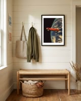 Flying Space Car framed in a relaxed room thumbnail
