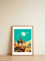 A Western Astronaut — framed, leaning against the wall thumbnail