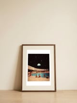 Lunar Pool — framed, leaning against the wall thumbnail