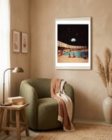 Lunar Pool framed in a tender room thumbnail