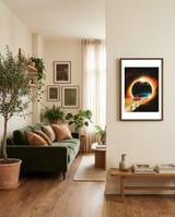 A Space Journey Begins framed in a grounding room thumbnail