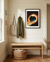 A Space Journey Begins framed in a relaxed room thumbnail