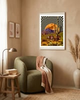 Illusionary Cowboys framed in a tender room thumbnail