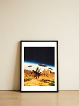 UFO Space Chase — framed, leaning against the wall thumbnail