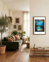 A Curious Sight framed in a grounding room thumbnail