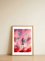 Cloud Painter — framed, leaning against the wall thumbnail