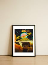 Saturn Commute — framed, leaning against the wall thumbnail