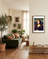 Mona Lisa Bubble Gum framed in a grounding room thumbnail