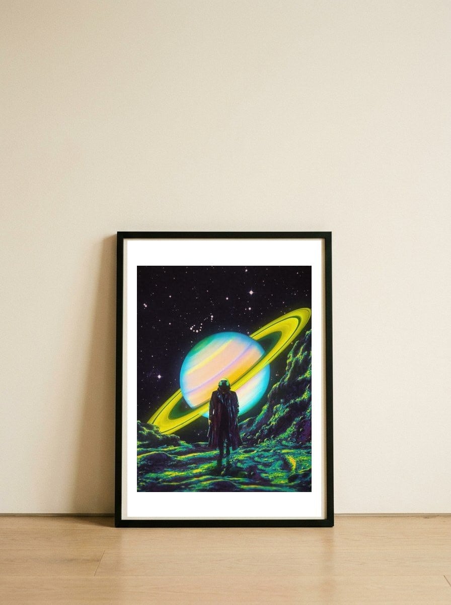 The Arrival — framed, leaning against the wall