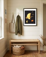 Rings of Saturn framed in a relaxed room thumbnail