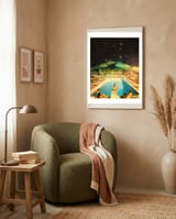 Space Pool framed in a tender room thumbnail