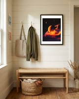 Alien Landscape framed in a relaxed room thumbnail