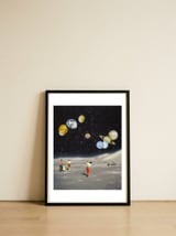 Space Golf — framed, leaning against the wall thumbnail