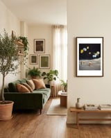 Space Golf framed in a grounding room thumbnail