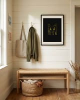 Meow framed in a relaxed room thumbnail