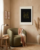 Meow framed in a tender room thumbnail