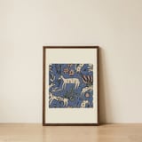 Whimsical Forest Deer — framed, leaning against the wall thumbnail