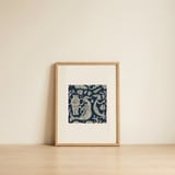 Mythical Ocean Mermaids — framed, leaning against the wall thumbnail