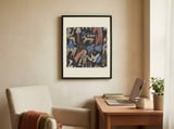 Mystical Folk Art Creatures framed in a focused room thumbnail
