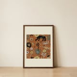 Stylized Desert Wildlife — framed, leaning against the wall thumbnail