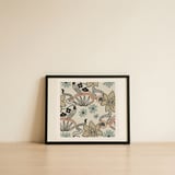 Bohemian Floral Snakes — framed, leaning against the wall thumbnail