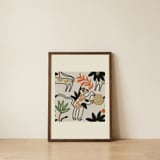 Whimsical Woodland Creatures — framed, leaning against the wall thumbnail
