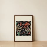 Lanzarote Pattern — framed, leaning against the wall thumbnail