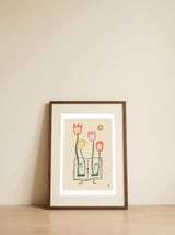 Growing Book Flowers — framed, leaning against the wall thumbnail