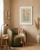 Growing Book Flowers framed in a tender room thumbnail