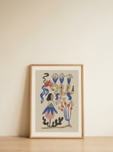 Mystical Woman and Dragon — framed, leaning against the wall thumbnail