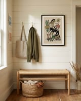 Folk Figure and Panther framed in a relaxed room thumbnail