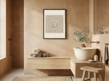 Playful Folk Cat framed in a serene room thumbnail
