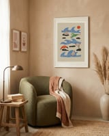 Whimsical Ocean Creatures framed in a tender room thumbnail