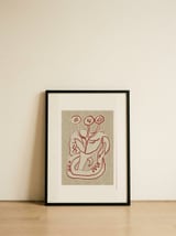 Serene Woman and Snake — framed, leaning against the wall thumbnail