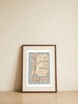 Ethereal Dream Figures — framed, leaning against the wall thumbnail