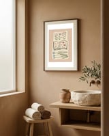 Botanical Study Book framed in a serene room thumbnail
