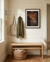 Botanical Gentleman Portrait framed in a relaxed room thumbnail