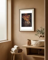 Botanical Gentleman Portrait framed in a serene room thumbnail