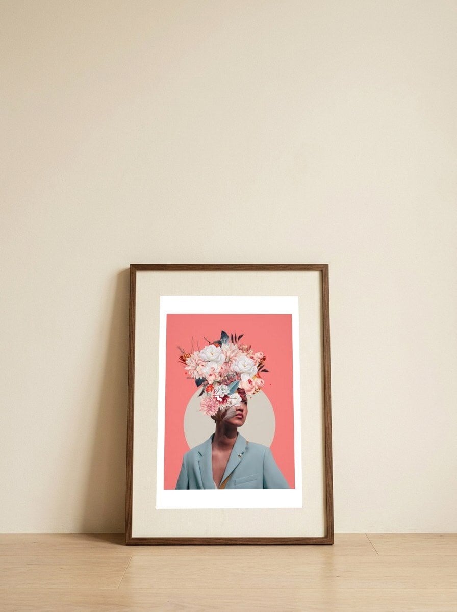 Searching for Sunrise — framed, leaning against the wall