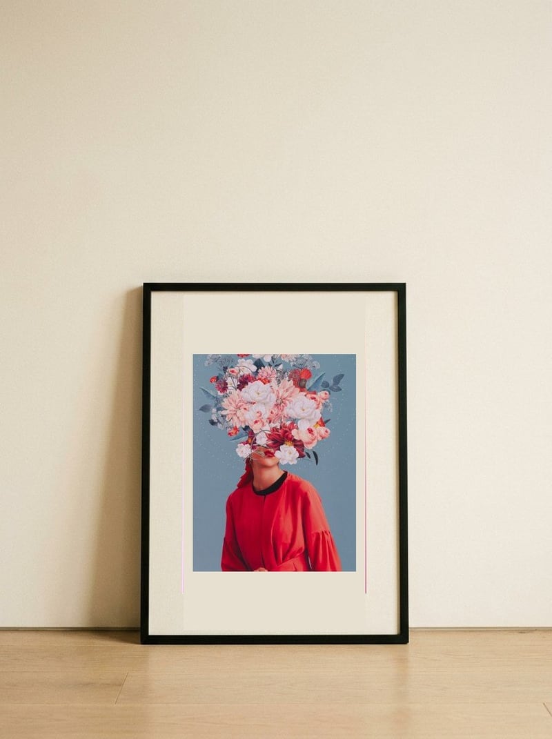 We Gathered In Spring — framed, leaning against the wall