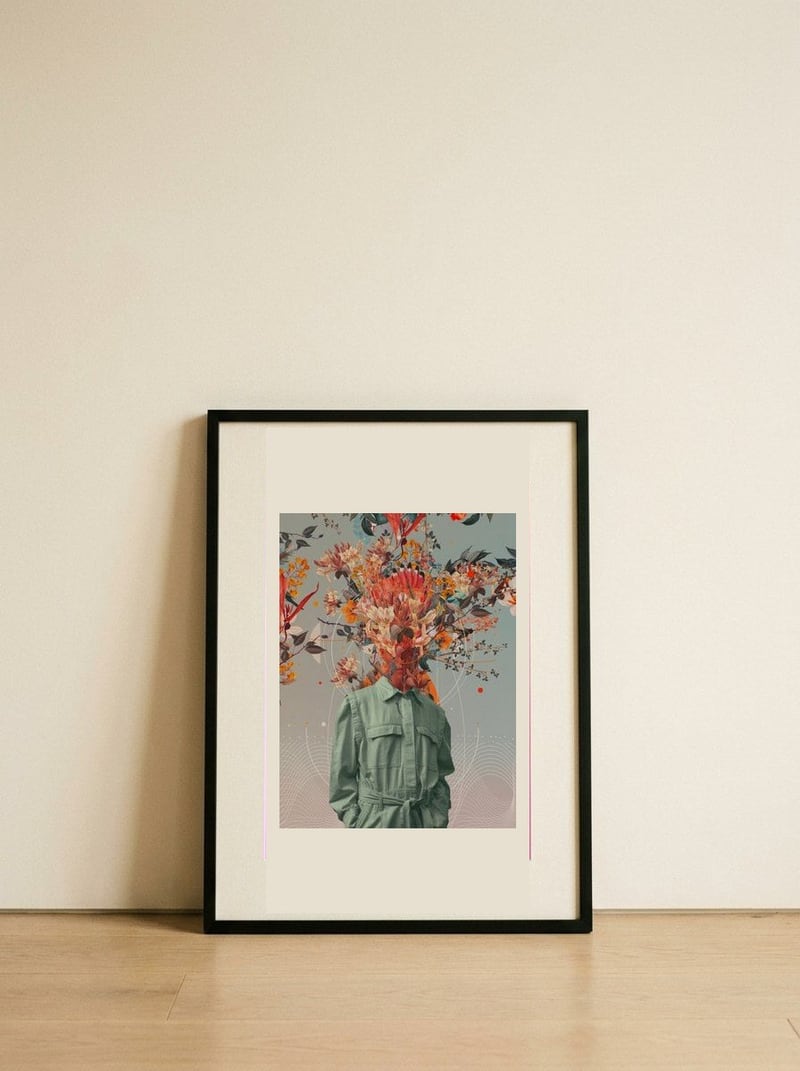 You Smell Like Home — framed, leaning against the wall
