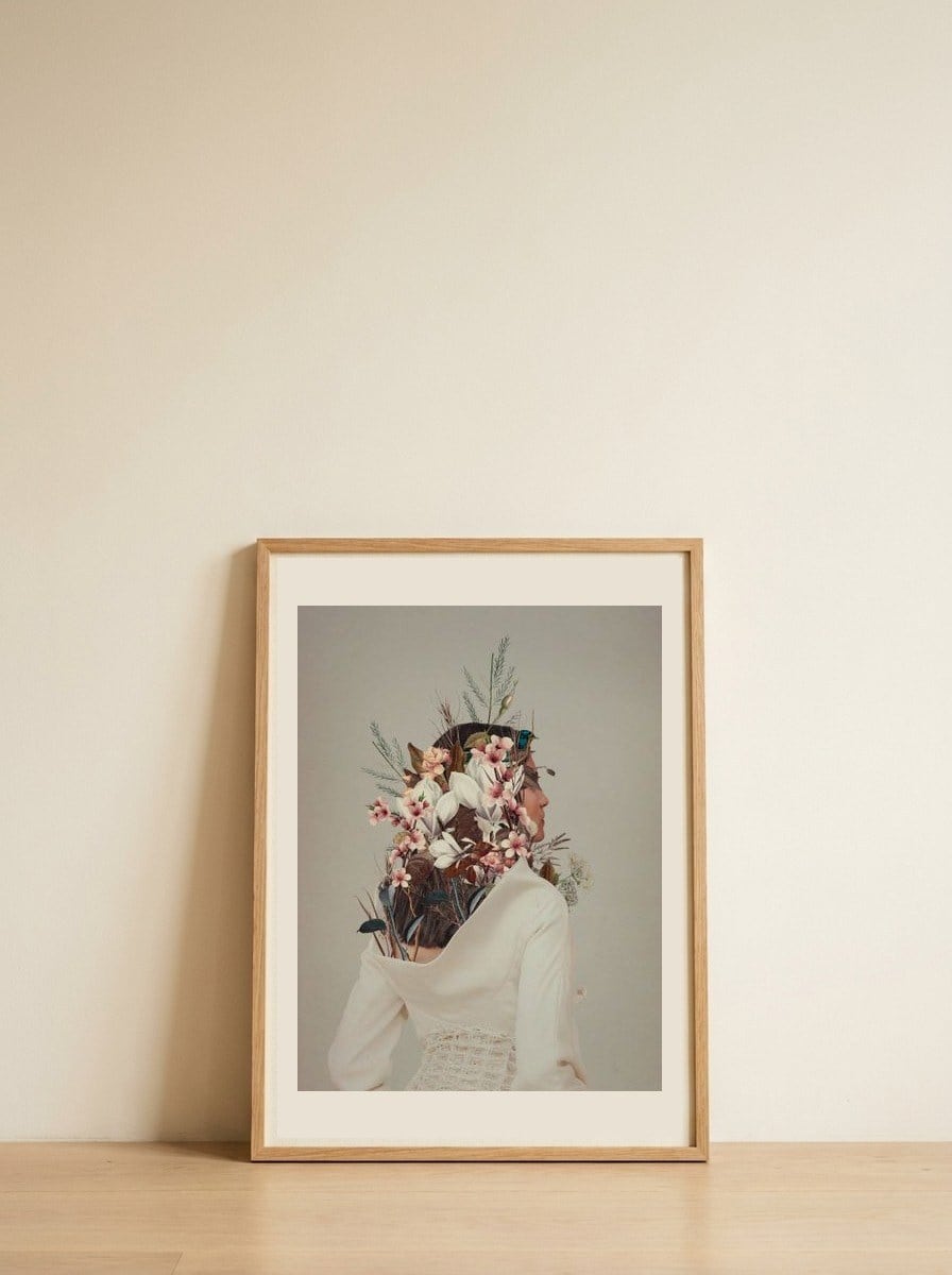 You Gifted Me an Autumn — framed, leaning against the wall