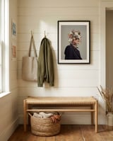 Infinite Moments Infinite Autumns framed in a relaxed room thumbnail