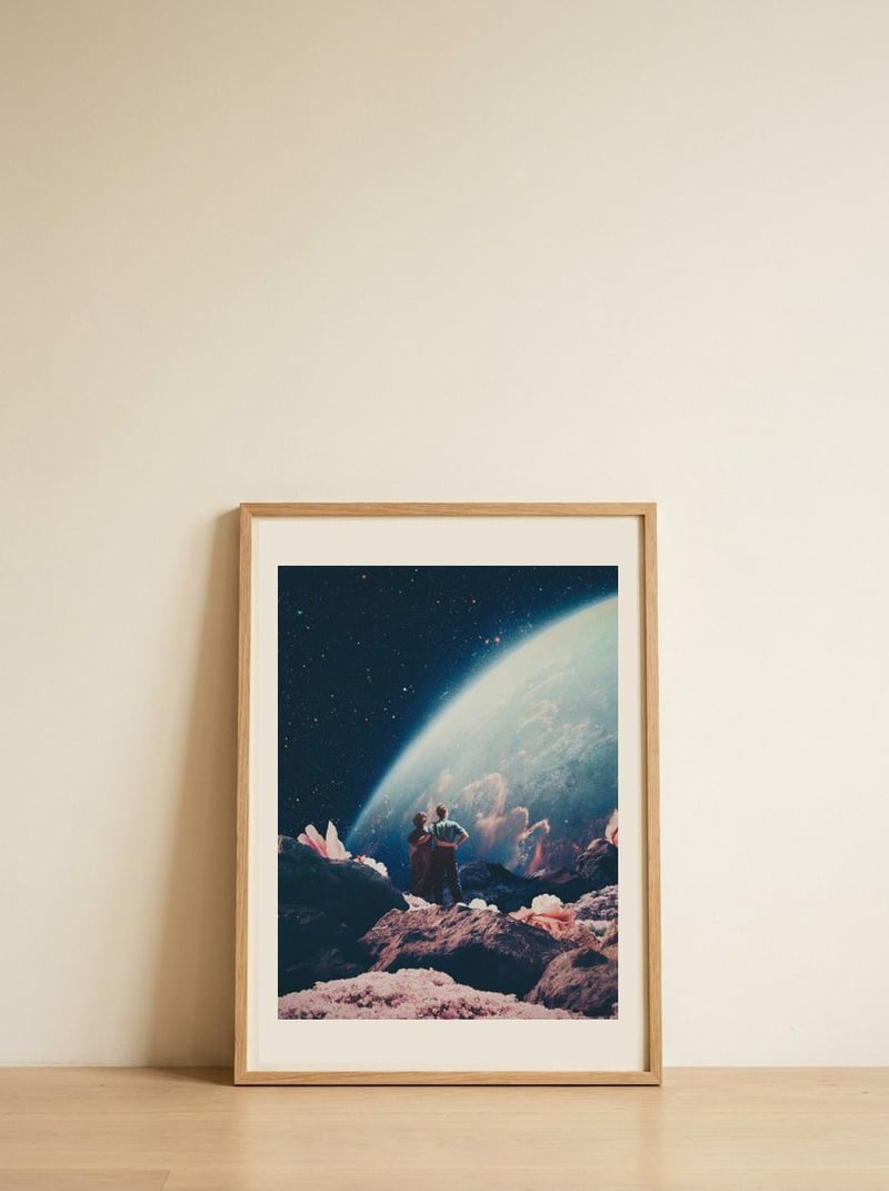 Often Mistaken for Absent — framed, leaning against the wall