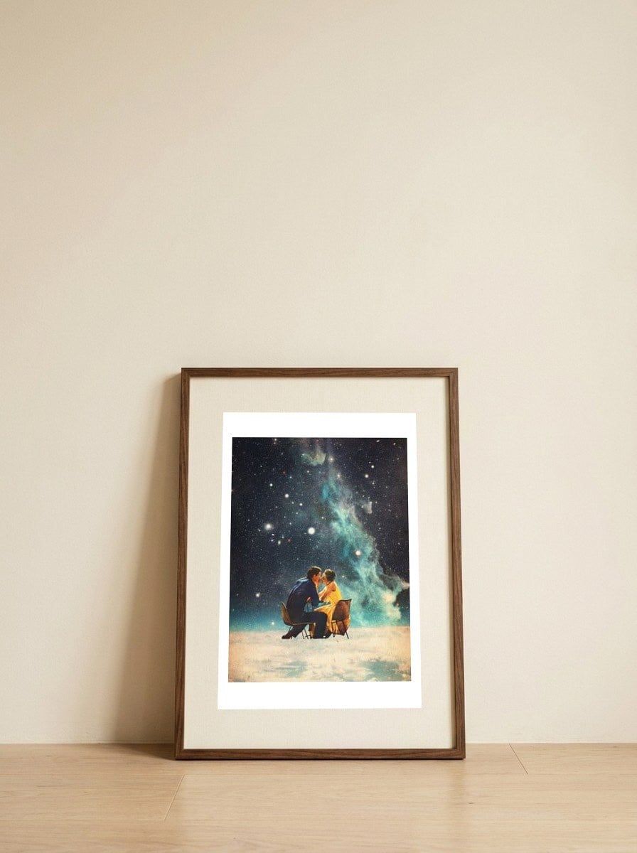I'll Take You To the Stars for a Second Date — framed, leaning against the wall