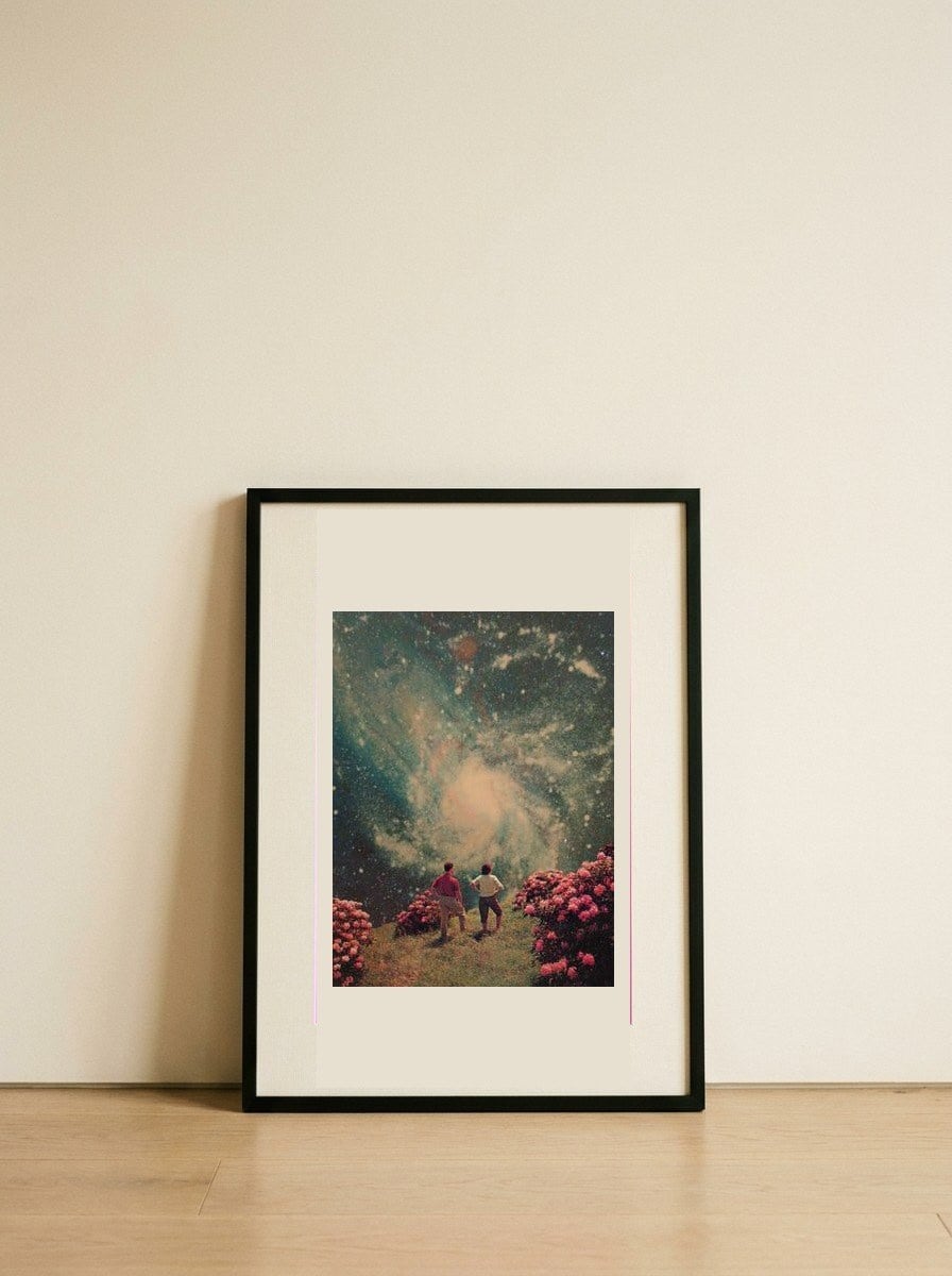 There Will Be Light In the End — framed, leaning against the wall