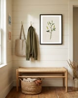 Yellow Botanical Specimen framed in a relaxed room thumbnail