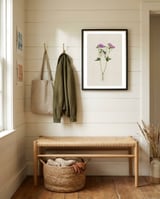 Purple Botanical Pressing framed in a relaxed room thumbnail