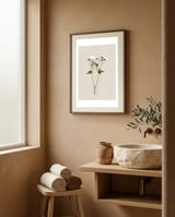 Purple Botanical Pressing framed in a serene room thumbnail