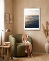 Golden Hour Ocean Waves framed in a tender room thumbnail